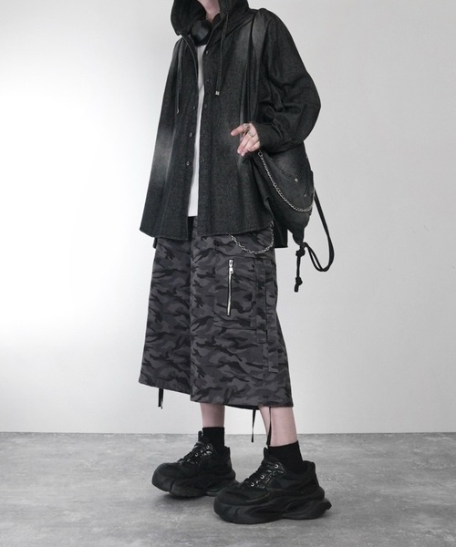 「ADRER」 カーゴパンツ X-SMALL ブラック メンズ_画像9