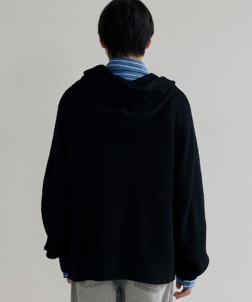 DAWNCE パーカー 「AKI・三嶋ひな 着用」ワッフルニットフーディー