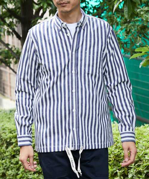 ユキページ KIBITSUMI シャツ ヒッコリー ワークシャツ メンズ レディース