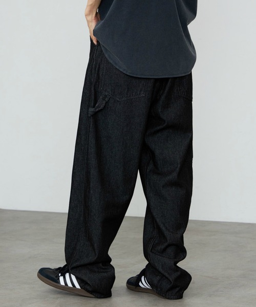 90s 00s   ワイドストレートデニム　ペインター 00s OLD NAVY ワイドストレート デニム ペインターパンツ パンツ