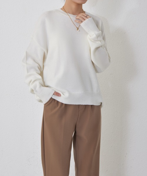 定価24200円【新品】レディースXSブリーフィング クルーネックニット薄灰 定価24200円【新品】レディースXSブリーフィング クルーネック