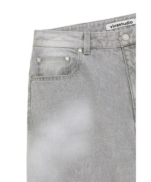 [VIVASTUDIO] CLOUD WASHED DENIM PANTS★韓国の人気 VIVASTUDIO ジーンズ クラウドウォッシュドデニムパンツ / CLOUD