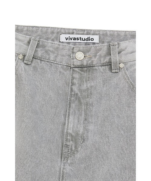 [VIVASTUDIO] CLOUD WASHED DENIM PANTS★韓国の人気 VIVASTUDIO ジーンズ クラウドウォッシュドデニムパンツ / CLOUD