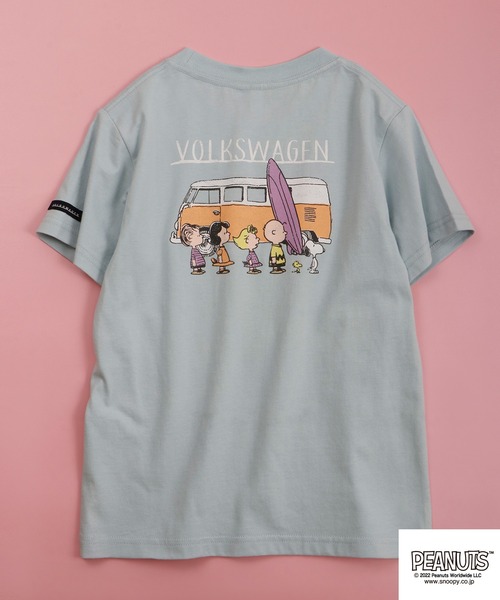 PEANUTS tシャツ スヌーピー/フォルクスワーゲン ダブルネームコラボ