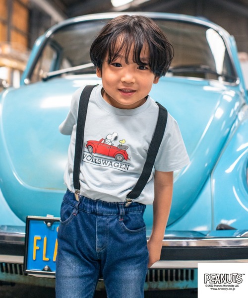 PEANUTS tシャツ スヌーピー/フォルクスワーゲン ダブルネームコラボ
