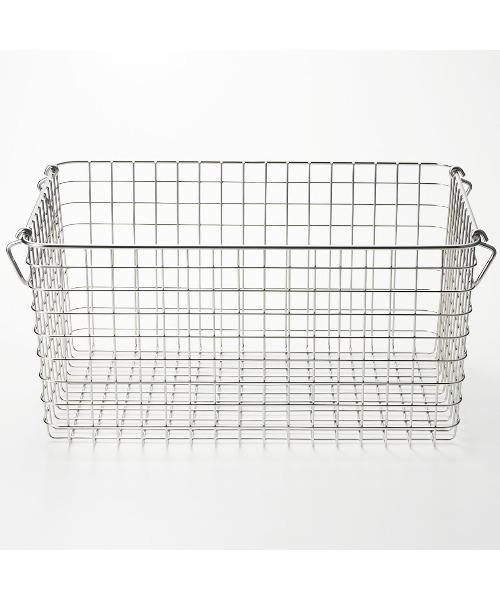 無印良品（MUJI） 収納 ステンレスワイヤーバスケット4 約幅37×奥行