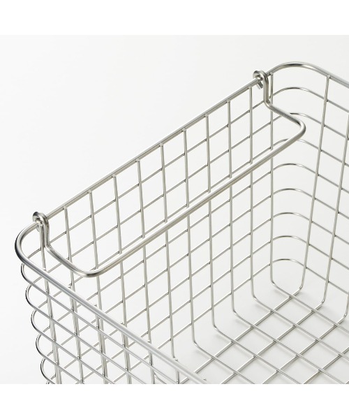 無印良品（MUJI） 収納 ステンレスワイヤーバスケット4 約幅37×奥行