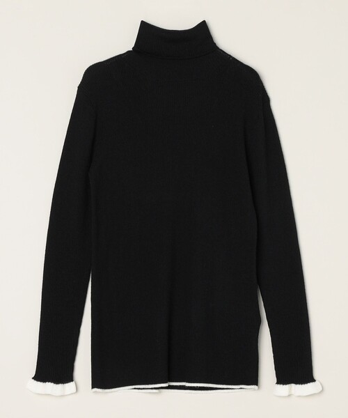 quaranciel ニット セーター quaranciel:「手洗い可能」ウール フリル