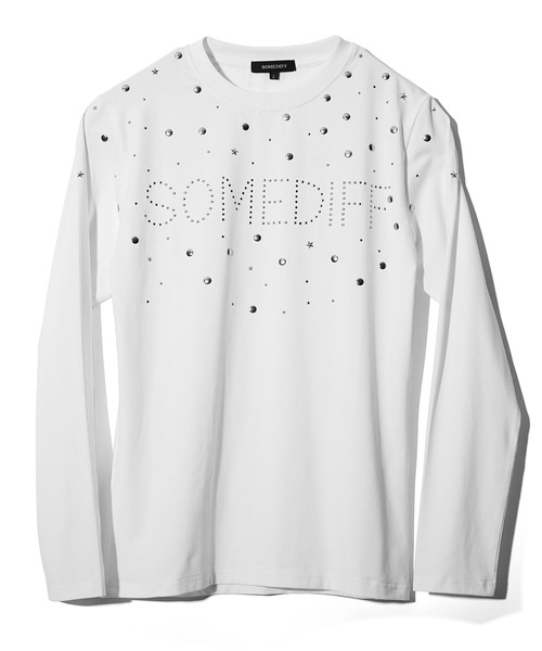 SOMEDIFF（サムディフ） tシャツ HOTFIXロゴロンT メンズ 長袖Tシャツ