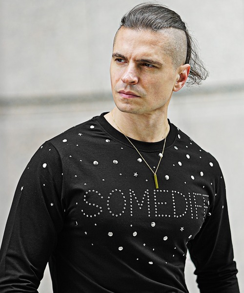 SOMEDIFF（サムディフ） tシャツ HOTFIXロゴロンT メンズ 長袖Tシャツ