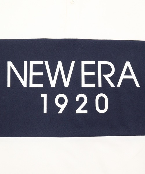 【タグ付き】ニューエラ ポロシャツ オーバーサイズ パネル切り替え　24春夏 NEW ERA ポロシャツ ニューエラ オーバーサイズ パネル切り替え
