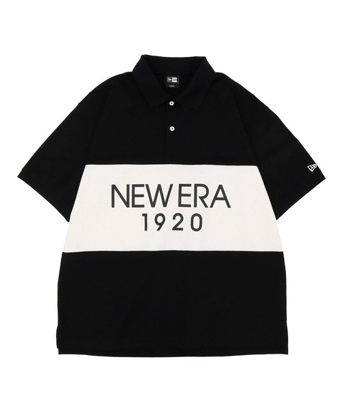 NEW ERA ポロシャツ ニューエラ オーバーサイズ パネル切り替え