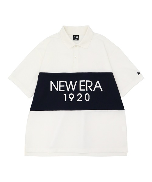 NEW ERA ポロシャツ ニューエラ オーバーサイズ パネル切り替え