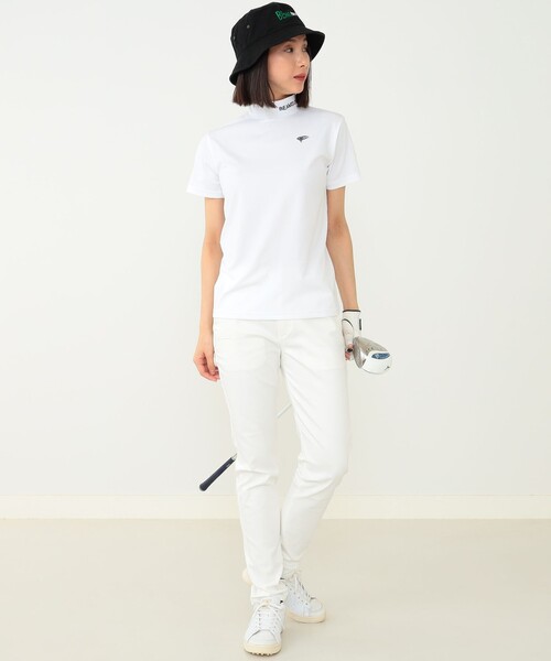 スウェット レディース 「WOMEN」BEAMS GOLF ORANGE LABEL / ワンポイント モックネックシャツ｜zozo｜07