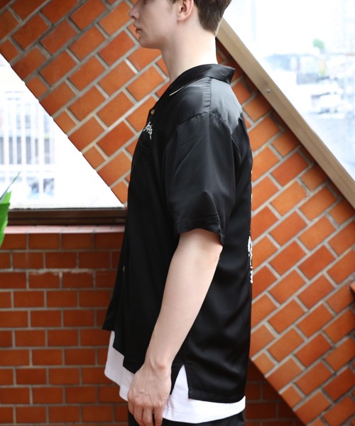 L HOUSTONヒューストン刺繍HAWKスーベニアシャツ新品 HOUSTON シャツ スーベニアシャツ(HAWK) メンズ レディース