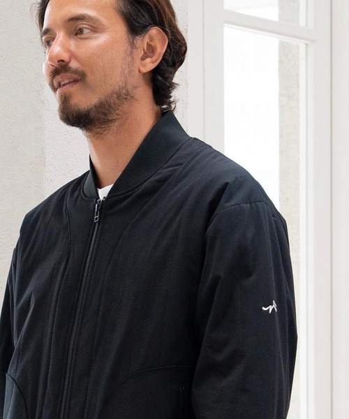 ブルゾン アウター mj10128-切り替えブルゾン-中綿キルティング メンズ