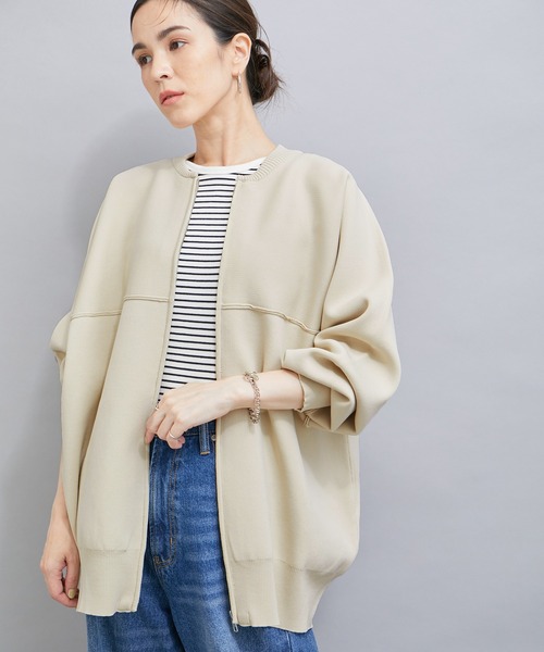 LE CERCLE par rope' ブルゾン アウター ZIPニットブルゾン