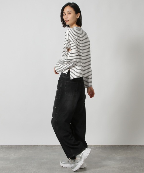 LAKOLE（ラコレ） tシャツ カットアウト長袖プルオーバー / 148087