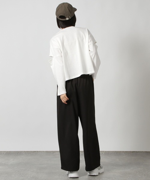 tシャツ カットアウト長袖プルオーバーカットソー レディース LAKOLE tシャツ カットアウト長袖プルオーバー / 148087
