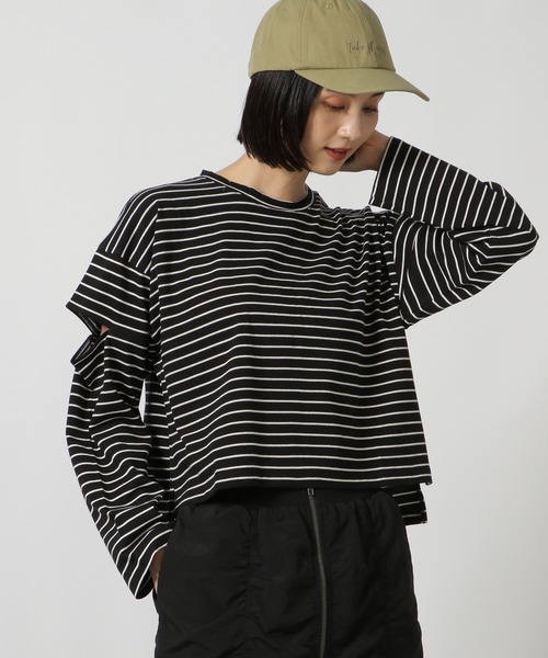 LAKOLE（ラコレ） tシャツ カットアウト長袖プルオーバー / 148087