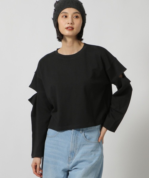 T様オーダーページ LAKOLE（ラコレ） tシャツ カットアウト長袖プルオーバー / 148087