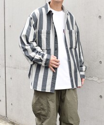 シャツ 「SHIPS any別注」sports wear: オーバーサイズ フランネル パターン プリント シャツ メンズ｜ZOZOTOWN Yahoo!店