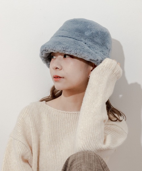 SMELLY 帽子 ハット ファーバケットハット レディース