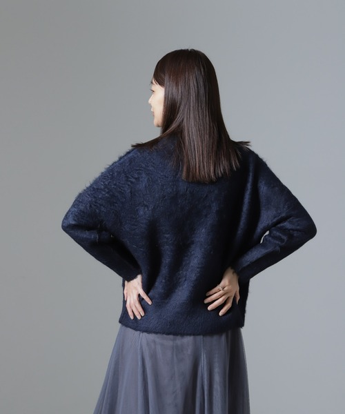 NANO universe（ナノ・ユニバース） ニット セーター シャギークルー