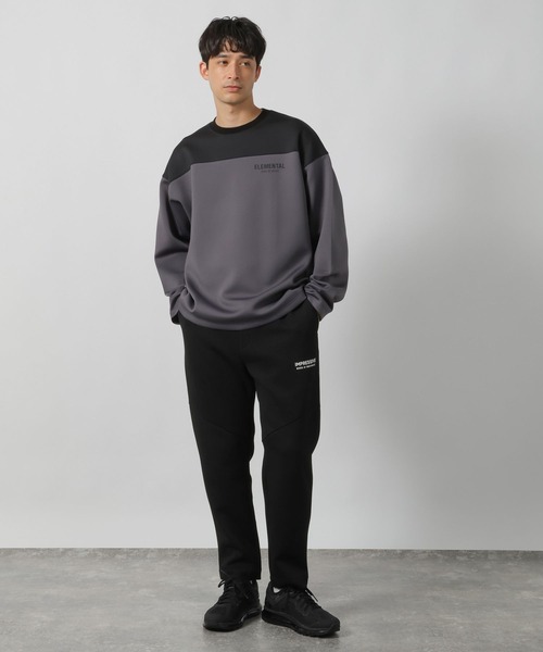 LAKOLE（ラコレ） トレーナー スウェット ストレッチ切替プルオーバー