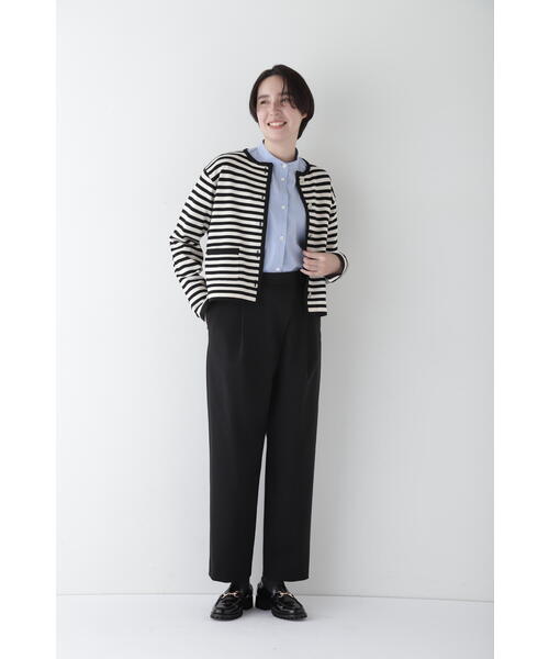 human woman パンツ 「3サイズ展開」ストレッチポンチタック