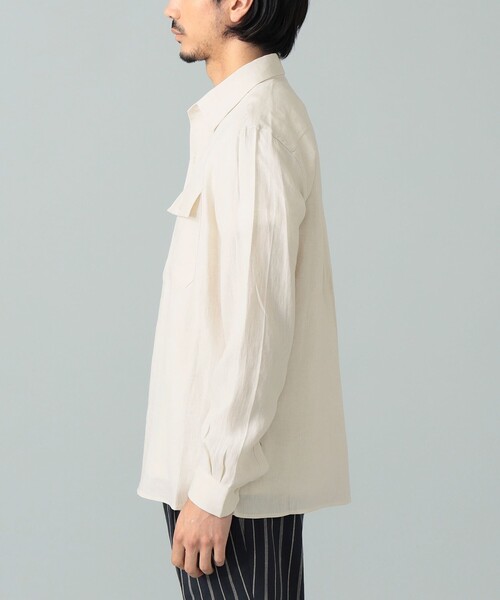 シャツ 「別注」Massimo d’Augusto / TEO リネン シャツジャケット メンズの画像