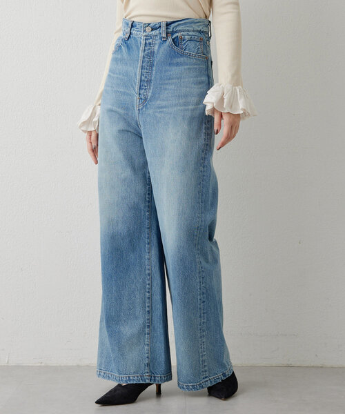 POPPY ワイドフレアデニムパンツ WIDE FLARE DENIM PANTS（poppy） Wide flare denim pants – POPPY