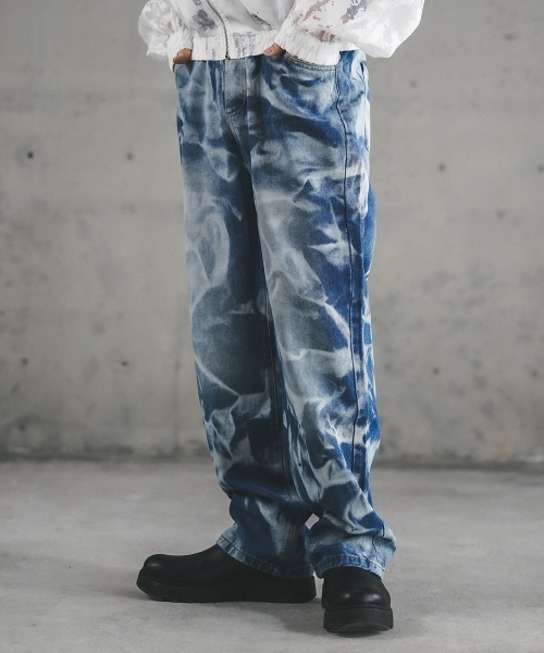 Shoowtime（ショウタイム） ジーンズ Hard bleach wash pull on denim