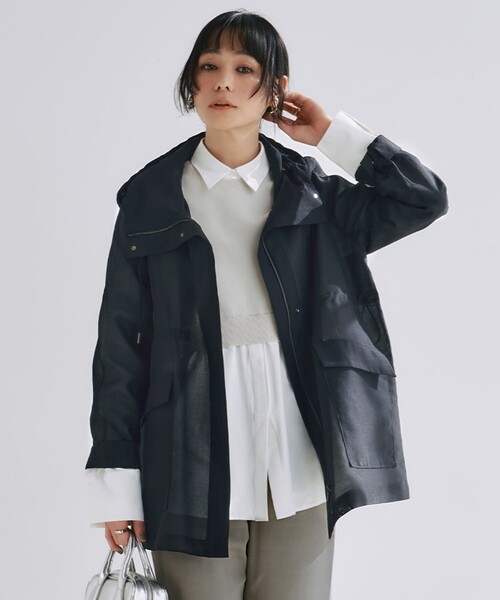 ICB（アイシービー） コート アウター シアーフォルムオーガン