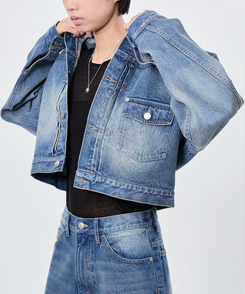 M TO R（ムウトアール） デニムジャケット gジャン WASHED DENIM