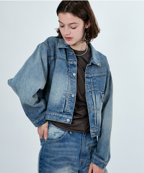 M TO R（ムウトアール） デニムジャケット gジャン WASHED DENIM