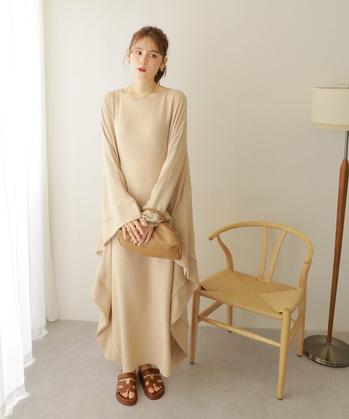 ワンピース dolman sleeve long dress /ドルマンスリーブ ロング