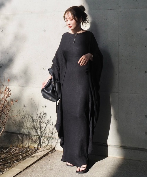 ワンピース dolman sleeve long dress /ドルマンスリーブ ロング