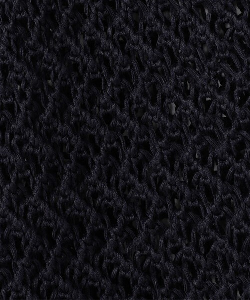 MACPHEE ニット セーター メッシュコットン スキッパープル
