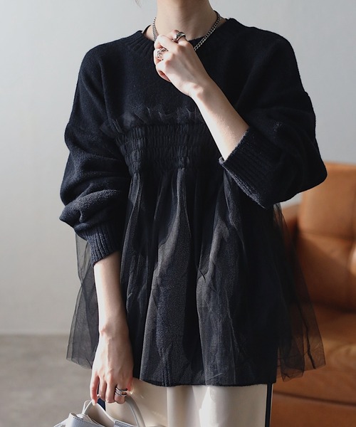 sakishimatokyo 長袖ニット FREE ブラック レディース : ZOZOTOWN