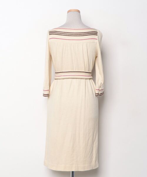 ✨美品✨希少サイズ✨バーバリーロンドン　ウール　ベルト付き　ワンピース　日本製 BURBERRY BLUE LABEL（バーバリーブルーレーベル） 7分袖ワンピース 38