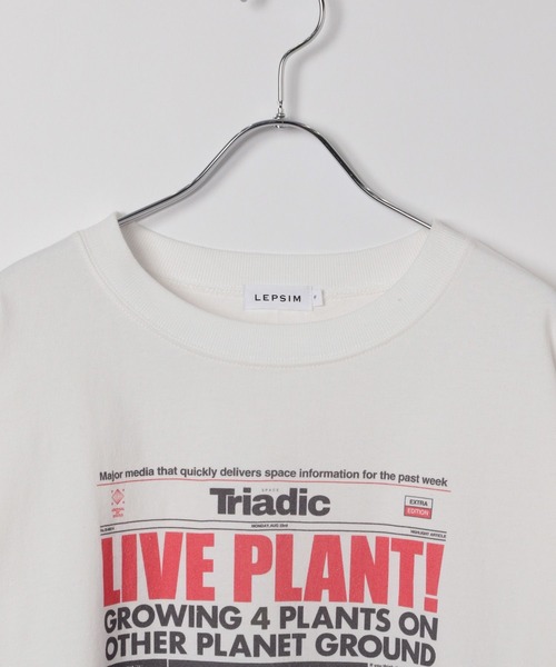 LEPSIM（レプシィム） tシャツ NEWSプリントロンT 319720 レディース