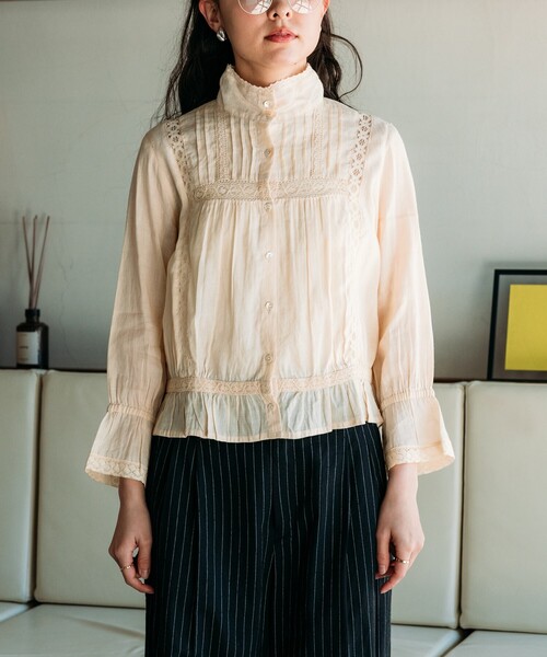 FREAK'S STORE ブラウス シャツ インド コットンリネンレース