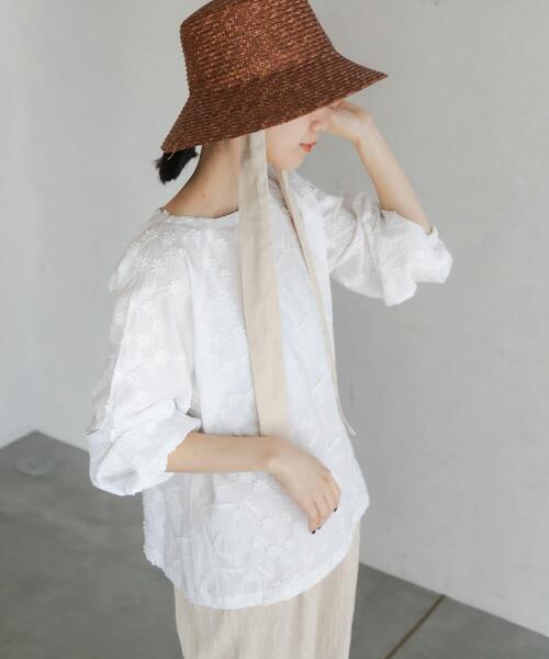 UNMINOU  刺繍ブラウス　WHITE 刺繍ブラウス | vuori - STAMPS ONLINE STORE｜スタンプス 公式