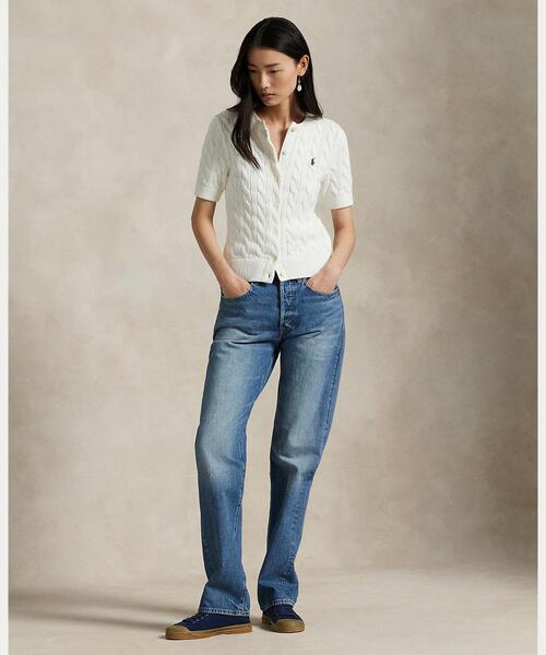 POLO RALPH LAUREN カーディガン ケーブルニット コットン