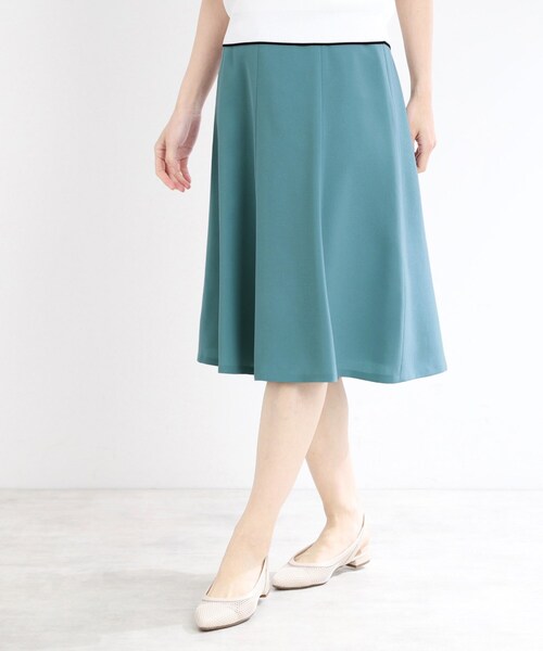 リフレクト（Reflect）/【マシンウォッシュ可／細見え】フレアシルエットスカート Reflect（リフレクト） スカート 「マシンウォッシュ可／細見え