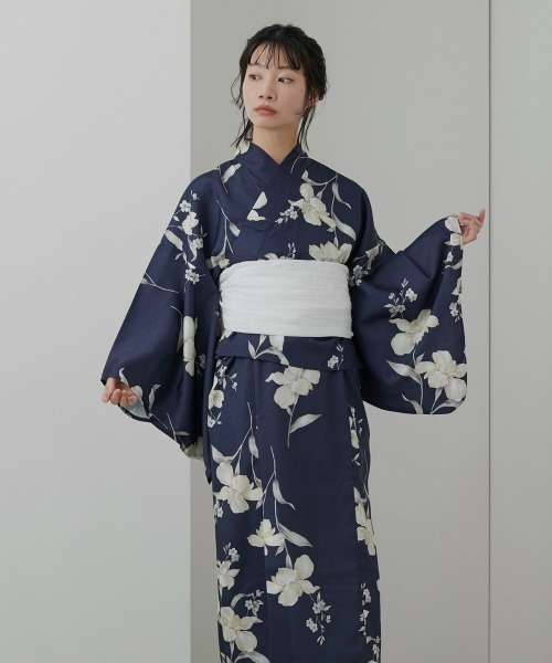 新品未使用　23区 花柄 浴衣 Neina 浴衣 「浴衣」花柄ワンピース浴衣セット（上衣＋