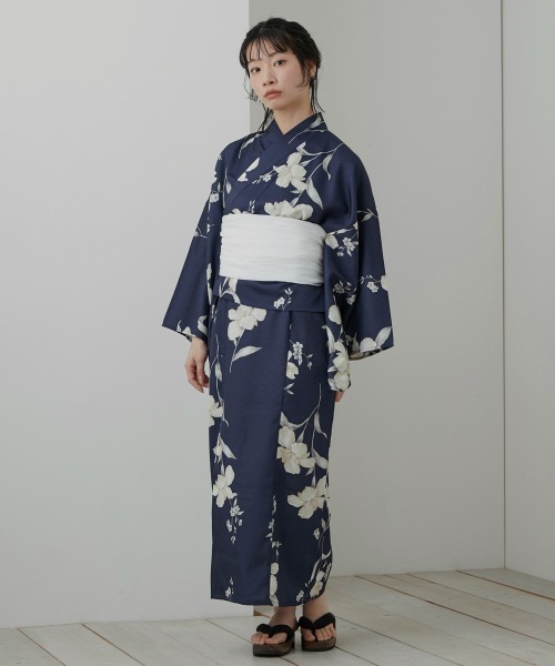 浴衣ワンピース3401 着付け簡単 シワになりにくい セパレートワンピース浴衣[品番