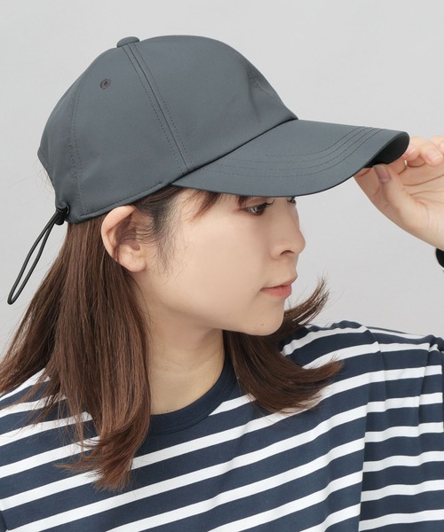 A.M.S. キャップ 帽子 一級遮光 撥水ナイロン ロングビル 日傘