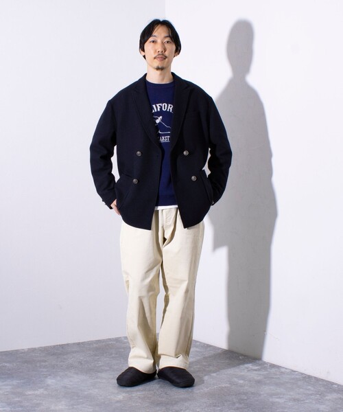 「GLOSTER」 テーラードジャケット S ライトグレー メンズ_画像2